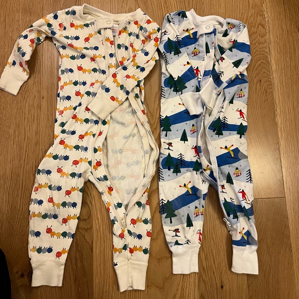 Hanna Andersson 2 pack pajamas, size 18-24 months